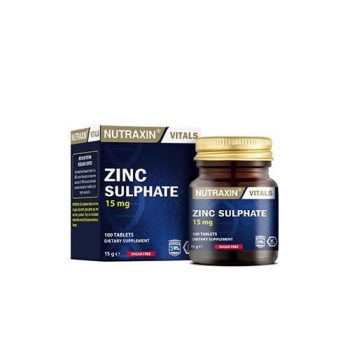 Nutraxin Zinc Sulphate 15 mg 100 Tablet Çinko