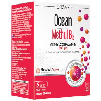 Orzax Ocean Methyl B12 500 MCG 5 ml Sprey