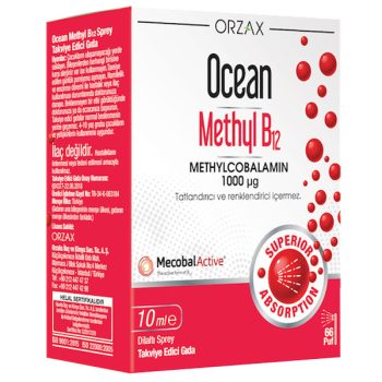 Orzax Ocean Methyl B12 1000 MCG 10 ml Sprey