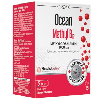 Orzax Ocean Methyl B12 1000 MCG 5 ml Sprey