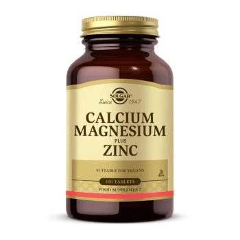 Solgar Calcium Magnesium Plus Zinc 100 Tablet Kalsiyum Takviyesi