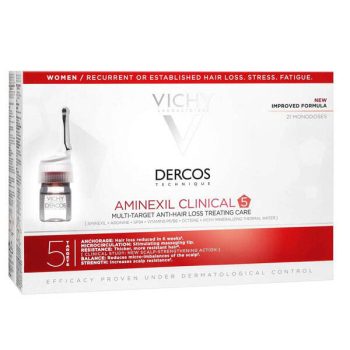 Vichy Dercos Aminexil Clinical 5 Women 21x6 ml Kadınlara Özel Dökülme Önleyici